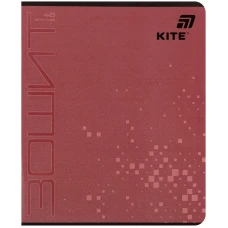 Зошит 48 арк., клітинка, гібр. лак + УФ лак, Kite One color K26-259-1
