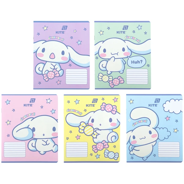 Зошит 12 арк., клітинка, софт тач + УФ лак, Cinnamoroll CR26-232 Kite