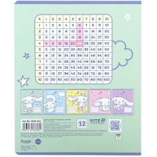 Зошит 12 арк., клітинка, софт тач + УФ лак, Cinnamoroll CR26-232 Kite