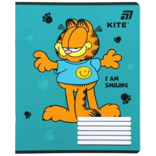 Зошит 12 арк., клітинка, софт тач + УФ лак, Garfield GF26-232-4 Kite