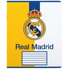 Зошит 12 арк., клітинка, софт тач + УФ лак, Real Madrid RL26-232 Kite