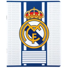 Зошит 12 арк., клітинка, софт тач + УФ лак, Real Madrid RL26-232 Kite