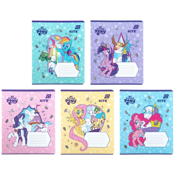Зошит 12 арк., клітинка, фольга + УФ лак, , My Little Pony LP26-232 Kite