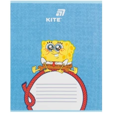 Зошит 12 арк., коса, софт тач + УФ лак об'ємний, Sponge Bob SB26-235 Kite