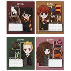 Зошит 12 арк., коса, софт тач + УФ лак, Harry Potter HP26-235 Kite
