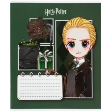 Зошит 12 арк., коса, софт тач + УФ лак, Harry Potter HP26-235 Kite