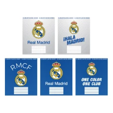 Зошит 12 арк., лінія, софт тач + УФ лак, Real Madrid RL26-234 Kite