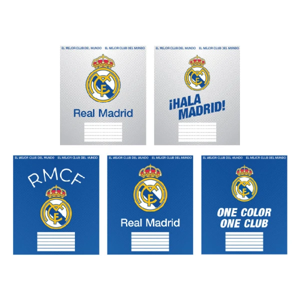 Зошит 12 арк., лінія, софт тач + УФ лак, Real Madrid RL26-234 Kite