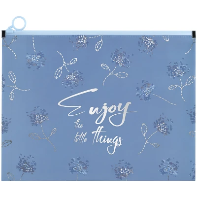 Папка на блискавці zip-lock А4+ Flower Symphony-3, 1497-46-A