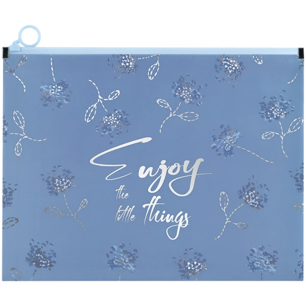 Папка на блискавці zip-lock А4+ Flower Symphony-3, 1497-46-A