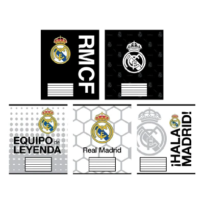 Зошит 18 арк., лінія, софт-тач + УФ лак, Real Madrid RL26-237 Kite