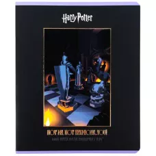 Зошит 48 арк., клітинка, фольга + УФ лак, Harry Potter HP26-259 Kite