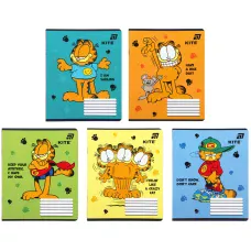 Зошит 12 арк., клітинка, софт тач + УФ лак, Garfield GF26-232-4 Kite