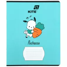 Зошит 12 арк., клітинка, софт тач + УФ лак об'ємний, Pochacco PC26-232 Kite