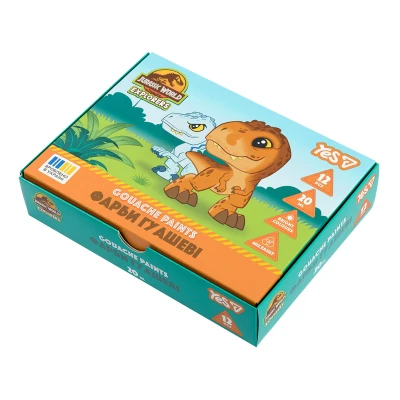 Фарби гуашеві Jurassic World.Kids 12 кол. 20 мл, 230443 YES