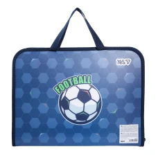 Папка-портфель YES FC на блискавці з тканинними ручками Football А4, 492376