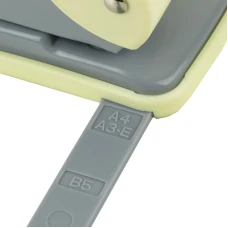 Діркопробивач Welle-2 з пласт.верх, 20 арк, Pastelini, жовтий, 3820-08-A