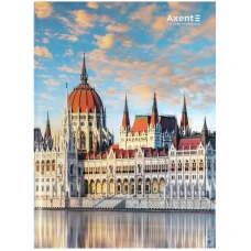 Книга записна А4-, 203*273 мм,96арк., кліт., City,  Budapest, 8425-8-A