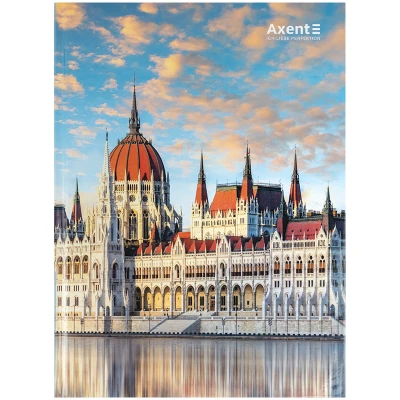 Книга записна А4-, 203*273 мм,96арк., кліт., City,  Budapest, 8425-8-A