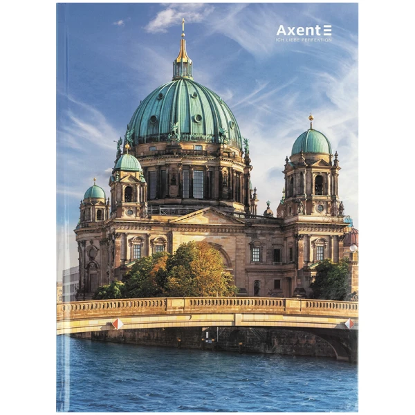 Книга записна А4-, 203*273 мм, 96арк., кліт., City, Berlin, 8425-6-A