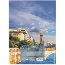 Книга записна А4-, 203*273 мм, 96арк., кліт., City, Berlin, 8425-6-A