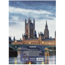Книга записна А4-, 203*273 мм,96арк., кліт., City, London, 8425-5-A