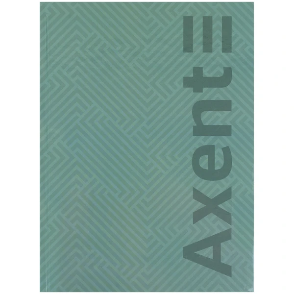 Книга записна А4-, 203*273 мм, 96арк., кліт., Pattern, бірюз., 8425-3-A