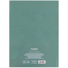 Книга записна А4-, 203*273 мм, 96арк., кліт., Pattern, бірюз., 8425-3-A