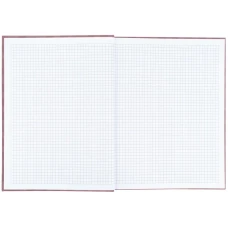 Книга записна А4-, 203*273 мм, 96арк., кліт., Pattern, рожева, 8425-4-A
