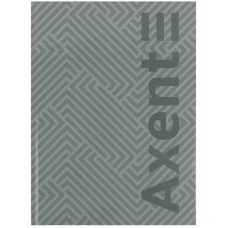 Книга записна А4-, 203*273 мм, 96арк., кліт., Pattern, сіра, 8425-2-A