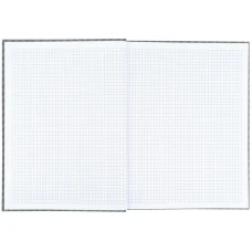 Книга записна А4-, 203*273 мм, 96арк., кліт., Pattern, сіра, 8425-2-A