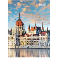 Книга записна А4-, 203*273 мм,96арк., кліт., City,  Budapest, 8425-8-A