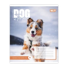 Зошит А5/12 арк коса YES Dog too pup, 768733
