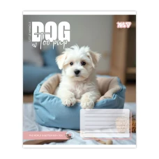 Зошит А5/12 арк коса YES Dog too pup, 768733