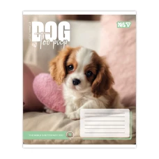 Зошит А5/12 арк коса YES Dog too pup, 768733