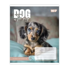 Зошит А5/12 арк коса YES Dog too pup, 768733