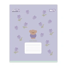 Зошит А5/12 арк коса YES Miffy Flowers, 768710