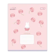 Зошит А5/12 арк коса YES Miffy Flowers, 768710