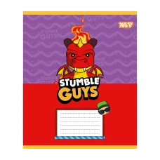 Зошит А5/12 арк коса YES Stumble Guys, 768730
