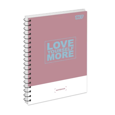 Зошит для записів А5 80арк. кліт., од.спіраль, Love More 152430 YES