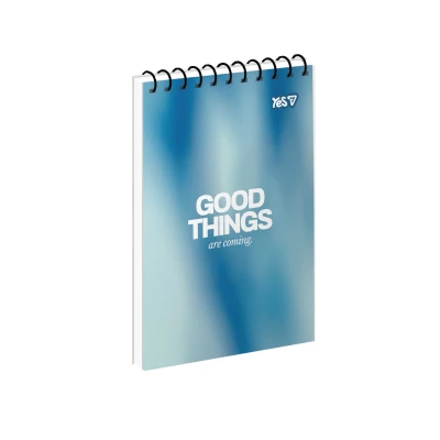 Зошит для записів А6, 80арк. кліт., од.спіраль, Good Things 152496 YES