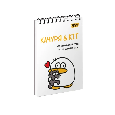 Зошит для записів А6, 80арк. кліт., од.спіраль, Мій настрій 152331 YES