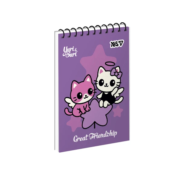 Зошит для записів А7, 80арк. кліт., од.спіраль, Magical Friendship 152538 YES