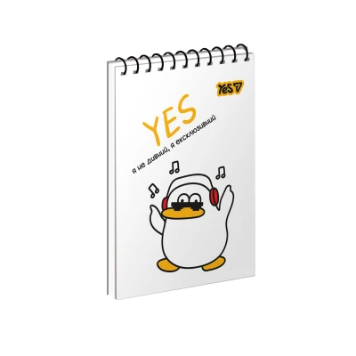 Зошит для записів А7, 80арк. кліт., од.спіраль, Yes I Can 152528 YES