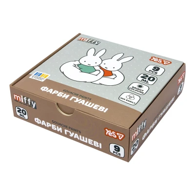 Фарби гуашеві Miffy 9 кол. 20 мл., 230445 YES
