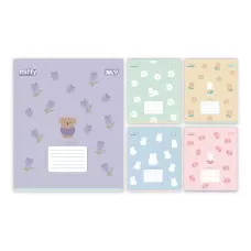 Зошит А5/12 арк коса YES Miffy Flowers, 768710