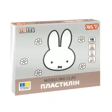 Пластилін YES Miffy, кор., стек, 16 кол, 320г, 540720
