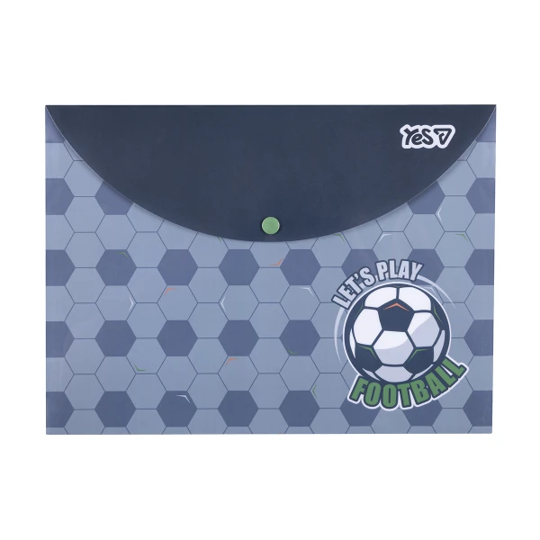 Папка-конверт YES А4 на кнопці "Football" 492379