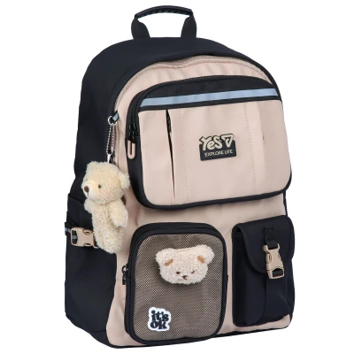 Рюкзак шкільний YES T-107L Mocca 43,5x33x14,5см., 550349