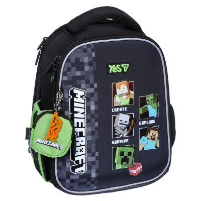 Рюкзак шкільний каркасний YES H-100S Minecraft Reality 35х28х15см., 550223